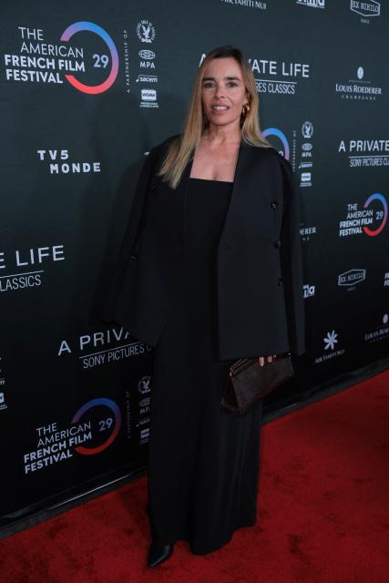 French actress Elodie Bouchez attends the premiere of "A Private Life" on the opening night of The American French Film Festival (TAFFF) at the DGA Theater in Los Angeles, California on October 28, 2025. (Photo by Etienne LAURENT / AFP)