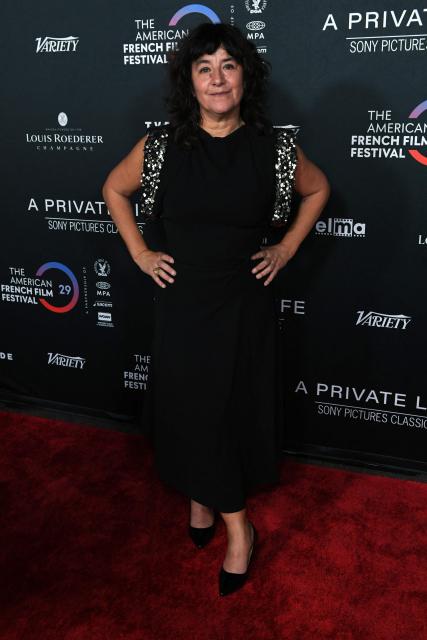 French director Romane Bohringer attends the premiere of "A Private Life" on the opening night of The American French Film Festival (TAFFF) at the DGA Theater in Los Angeles, California on October 28, 2025. (Photo by Unique Nicole / AFP)