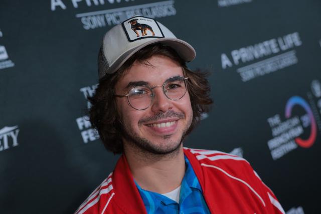 French director Martin Jauvat attends the premiere of "A Private Life" on the opening night of The American French Film Festival (TAFFF) at the DGA Theater in Los Angeles, California on October 28, 2025. (Photo by Etienne LAURENT / AFP)