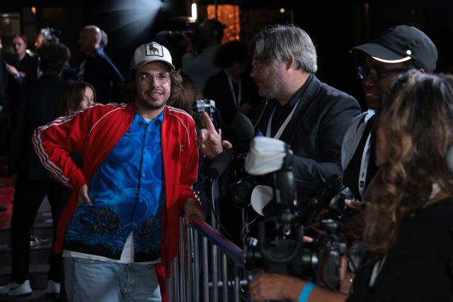 French director Martin Jauvat attends the premiere of "A Private Life" on the opening night of The American French Film Festival (TAFFF) at the DGA Theater in Los Angeles, California on October 28, 2025. (Photo by Etienne LAURENT / AFP)