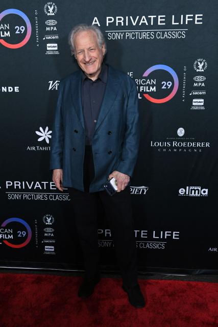 US director Michael Mann attends the premiere of "A Private Life" on the opening night of The American French Film Festival (TAFFF) at the DGA Theater in Los Angeles, California on October 28, 2025. (Photo by Unique Nicole / AFP)