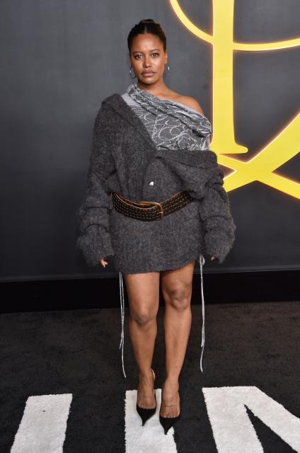 US actress Taylour Paige attends the premiere of HBO's "I Love LA" at the Paramount Theatre in Los Angeles, California on October 28, 2025. (Photo by Chris DELMAS / AFP)