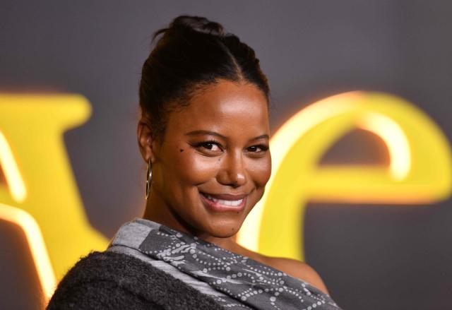 US actress Taylour Paige attends the premiere of HBO's "I Love LA" at the Paramount Theatre in Los Angeles, California on October 28, 2025. (Photo by Chris DELMAS / AFP)