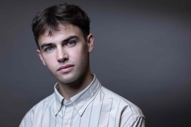 British social media personality Kyle Thomas, poses during a photo session as part of the 8th edition of the Paris Peace Forum in Paris, on October 30, 2025. (Photo by JOEL SAGET / AFP)