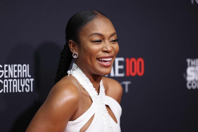 South African actress Nomzamo Mbatha attends the Time100 Next gala at Chelsea Piers in New York City on October 30, 2025. (Photo by CHARLY TRIBALLEAU / AFP)