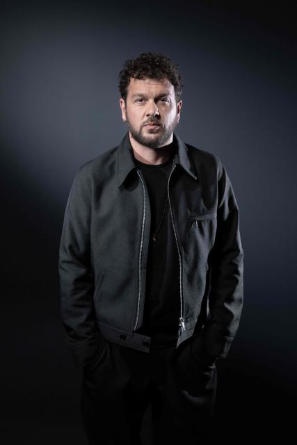 French singer Claudio Capeo poses during a photo session in Paris, on October 30, 2025. (Photo by Thibaud MORITZ / AFP)