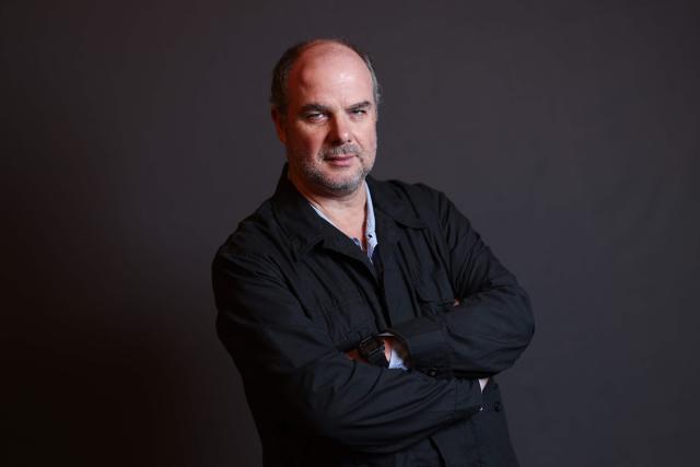 French director/screenwriter Cedric Anger poses as he attends The American French Film Festival (TAFFF) at the Directors Guild of America (DGA) Theater in Los Angeles on October 31, 2025. The 29th edition of The American French Film Festival takes place at the Directors Guild of America (DGA) from October 28 to November 3. (Photo by VALERIE MACON / AFP)