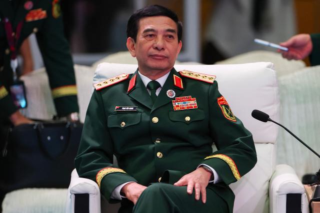 Vietnam's Defence Minister Phan Van Giang attends the ASEAN-Japan Defence Ministers' Informal Meeting at the Association of Southeast Asian Nations (ASEAN) Defence Ministers' Meeting in Kuala Lumpur on November 1, 2025. (Photo by FAZRY ISMAIL / POOL / AFP)