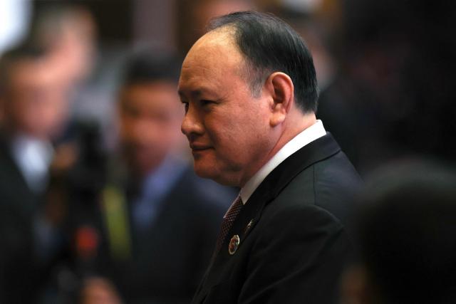 Philippine Defence Minister Gilberto Teodoro attends the ASEAN-Japan Defence Ministers' Informal Meeting at the Association of Southeast Asian Nations (ASEAN) Defence Ministers' Meeting in Kuala Lumpur on November 1, 2025. (Photo by FAZRY ISMAIL / POOL / AFP)