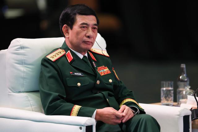 Vietnam's Defence Minister Phan Van Giang attends the ASEAN-Japan Defence Ministers' Informal Meeting at the Association of Southeast Asian Nations (ASEAN) Defence Ministers' Meeting in Kuala Lumpur on November 1, 2025. (Photo by FAZRY ISMAIL / POOL / AFP)