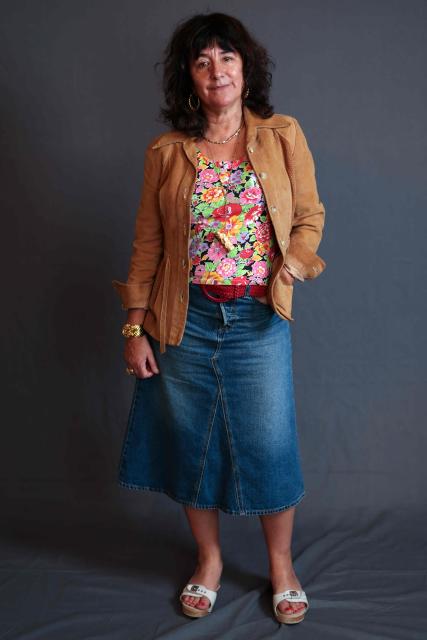 French director/actress Romane Bohringer poses as she attends The American French Film Festival (TAFFF) at the Directors Guild of America (DGA) Theater in Los Angeles on November 1, 2025. The 29th edition of The American French Film Festival takes place at the Directors Guild of America (DGA) from October 28 to November 3. (Photo by VALERIE MACON / AFP)
