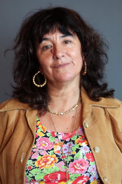 French director/actress Romane Bohringer poses as she attends The American French Film Festival (TAFFF) at the Directors Guild of America (DGA) Theater in Los Angeles on November 1, 2025. The 29th edition of The American French Film Festival takes place at the Directors Guild of America (DGA) from October 28 to November 3. (Photo by VALERIE MACON / AFP)