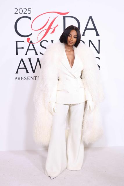 US singer Ciara attends the CFDA (Council of Fashion Designers of America) Fashion Awards at the American Museum of Natural History in New York on November 3, 2025. (Photo by CHARLY TRIBALLEAU / AFP)