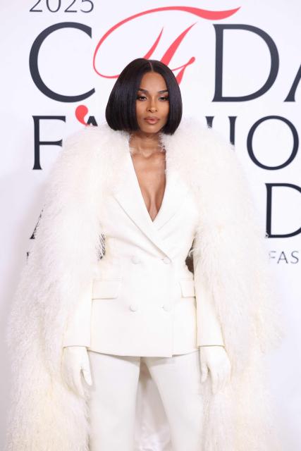 US singer Ciara attends the CFDA (Council of Fashion Designers of America) Fashion Awards at the American Museum of Natural History in New York on November 3, 2025. (Photo by CHARLY TRIBALLEAU / AFP)