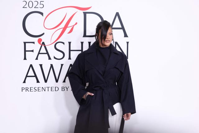 Barbadian singer Rihanna attends the CFDA (Council of Fashion Designers of America) Fashion Awards at the American Museum of Natural History in New York on November 3, 2025. (Photo by CHARLY TRIBALLEAU / AFP)