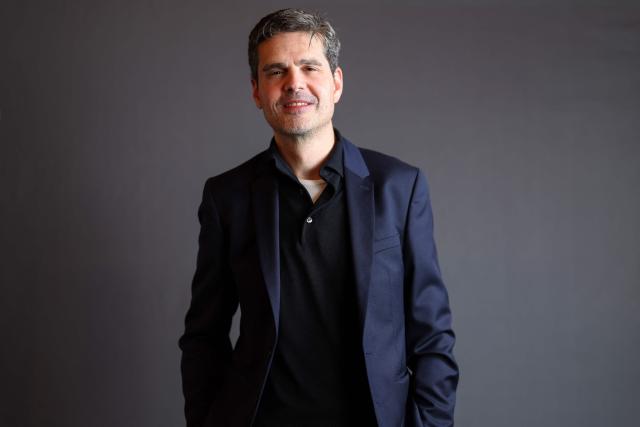 French director Yann Gozlan poses during The American French Film Festival (TAFFF) at the Directors Guild of America (DGA) Theater in Los Angeles on November 3, 2025. The 29th edition of The American French Film Festival takes place at the Directors Guild of America (DGA) from October 28 to November 3. (Photo by VALERIE MACON / AFP)