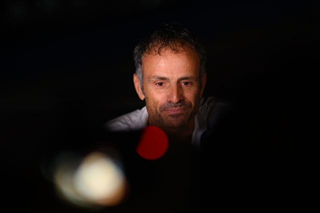 "SVR-LAZARTIGUE" ULTIM class multihull French skipper  Franck Cammas answers journalists after winning the 17th edition of the Transat Cafe L'Or, off the shores of Fort-de-France, in the French overseas island of Martinique on November 5, 2025. Four open classes will take part in the race: IMOCA, Ocean Fifty, ULTIM and Class40. The Transat Cafe L'Or is a duo sailing race from Le Havre to Fort-de-France, in the French Caribbean island of Martinique. (Photo by Loic VENANCE / AFP)