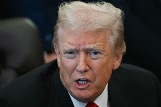 US President Donald Trump speaks during an event about weight-loss drugs in the Oval Office of the White House in Washington, DC on November 6, 2025. President Trump announced deals Thursday with pharmaceutical giants Eli Lilly and Novo Nordisk to lower the prices of some popular weight-loss drugs. Both companies "have agreed to offer their most popular GLP-1 weight-loss drug," Trump said, "at drastic discounts." (Photo by ANDREW CABALLERO-REYNOLDS / AFP)