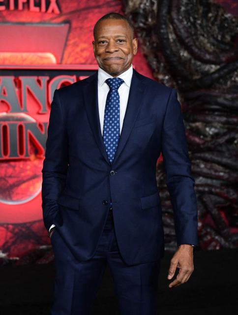 US actor Sherman Agustus attends the world premiere of Netflix's "Stranger Things", Season 5, at the TCL Chinese theatre in Los Angeles on November 6, 2025. (Photo by Frederic J. BROWN / AFP)
