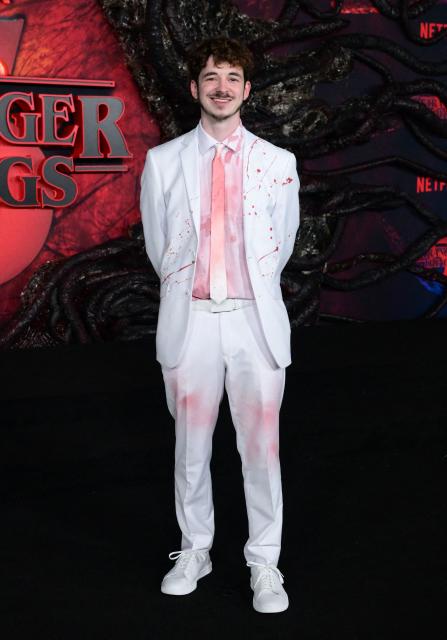 US actor Andrew Parker attends the world premiere of Netflix's "Stranger Things", Season 5, at the TCL Chinese theatre in Los Angeles on November 6, 2025. (Photo by Frederic J. BROWN / AFP)