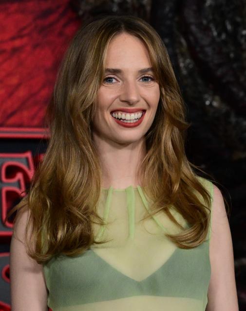 US actress Maya Hawke attends the world premiere of Netflix's "Stranger Things", Season 5, at the TCL Chinese theatre in Los Angeles on November 6, 2025. (Photo by Frederic J. BROWN / AFP)