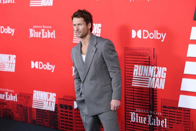 US actor Glen Powell attends the New York Premiere of Paramount's "The Running Man" at AMC Lincoln Square Theater in New York City on November 09, 2025. (Photo by CHARLY TRIBALLEAU / AFP)