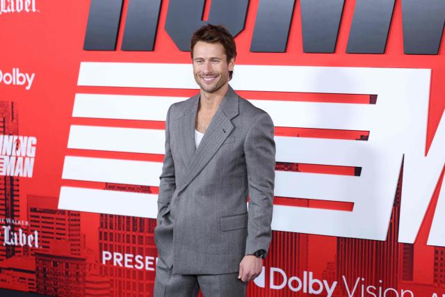 US actor Glen Powell attends the New York Premiere of Paramount's "The Running Man" at AMC Lincoln Square Theater in New York City on November 09, 2025. (Photo by CHARLY TRIBALLEAU / AFP)