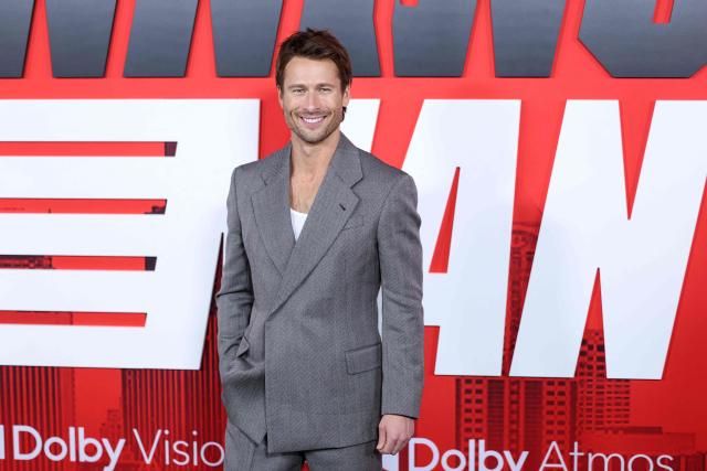 US actor Glen Powell attends the New York Premiere of Paramount's "The Running Man" at AMC Lincoln Square Theater in New York City on November 09, 2025. (Photo by CHARLY TRIBALLEAU / AFP)