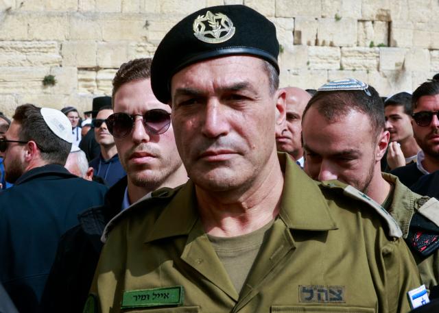 (FILES) Israel's newly appointed armed forces chief, Lieutenant General Eyal Zamir visits the Western Wall in the old city of Jerusalem on March 5, 2025. Israel's military chief, Lieutenant General Eyal Zamir called on November 10, 2025, for a "systemic investigation" into the failures that led to Hamas's October 7, 2023 attack, as the government dragged its feet on establishing a state commission of inquiry on the matter. (Photo by Menahem Kahana / AFP)