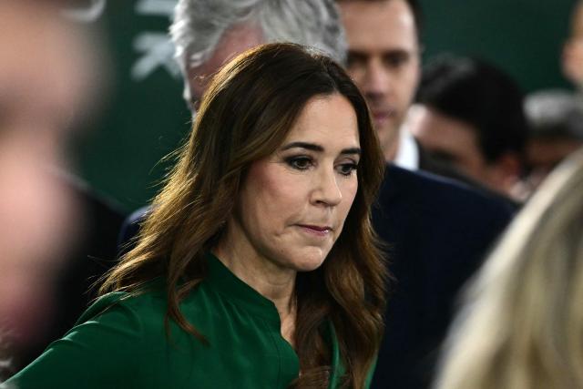 Denmark's Queen Mary arrives at the COP30 UN Climate Change Conference in Belem, Para State, Brazil on November 11, 2025. The COP30 runs from November 10 to 21, and the 50,000 participants will feel the heavy, humid air of the Amazon rainforest, and face the daunting task of keeping global climate cooperation from collapsing.. (Photo by Pablo PORCIUNCULA / AFP)