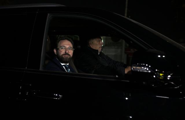 Mexican lawyer Pablo Campuzano, lawyer of former Veracruz state Governor Javier Duarte, leaves the Reclusorio Norte courthouse in Mexico City on November 11, 2025. Duarte faces corruption and organized crime charges, one of a the scandals involving former governors that threaten the government of former President Enrique Pena Nieto. (Photo by Alfredo ESTRELLA / AFP)