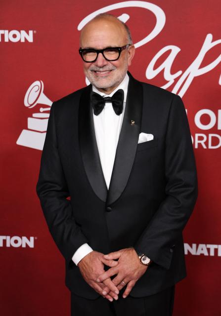 CEO of The Latin Recording Academy Manuel Abud attends the Latin Recording Academy Person of the Year gala at the Mandalay Bay South Convention Center in Las Vegas, Nevada on November 12, 2025. The 2025 Latin Recording Academy Person of the Year honour has been awarded to Spanish singer Raphael. (Photo by Michael Tran / AFP)