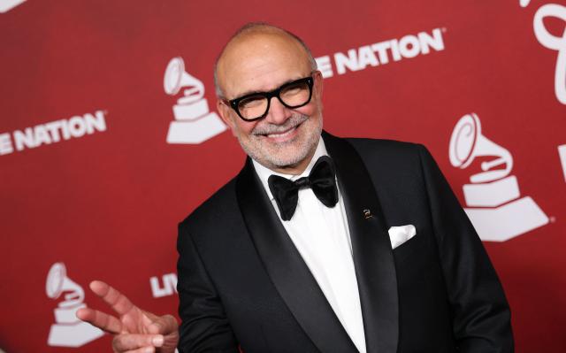 CEO of The Latin Recording Academy Manuel Abud attends the Latin Recording Academy Person of the Year gala at the Mandalay Bay South Convention Center in Las Vegas, Nevada on November 12, 2025. The 2025 Latin Recording Academy Person of the Year honour has been awarded to Spanish singer Raphael. (Photo by Michael Tran / AFP)