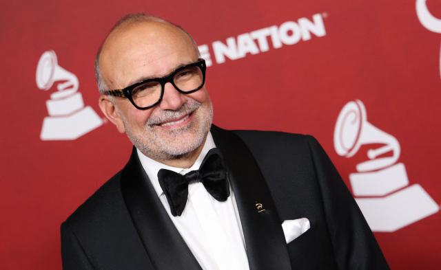 CEO of The Latin Recording Academy Manuel Abud attends the Latin Recording Academy Person of the Year gala at the Mandalay Bay South Convention Center in Las Vegas, Nevada on November 12, 2025. The 2025 Latin Recording Academy Person of the Year honour has been awarded to Spanish singer Raphael. (Photo by Michael Tran / AFP)
