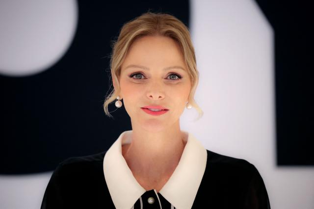 Princess Charlene of Monaco visits the Joya International Jewelry Fair in the Principality of Monaco on November 13, 2025. (Photo by Valery HACHE / AFP) / NO TABLOIDS WEB & PRINT, NO DAILY MAIL, NO DAILY MAIL GROUP (DMGT), NO VOICI, NO CLOSER