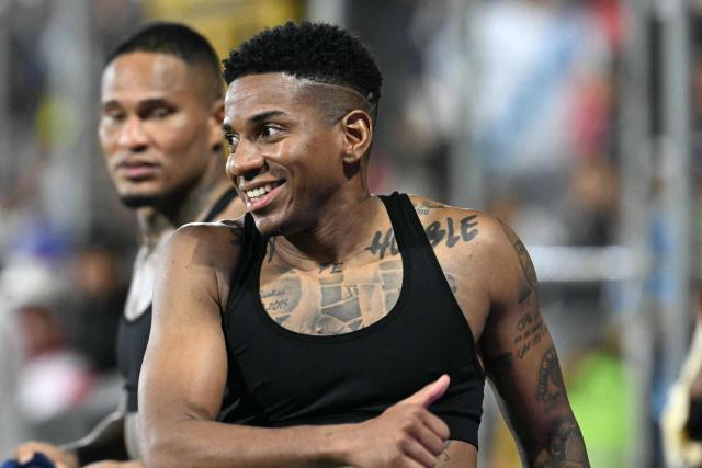 Panama's defender #02 Cesar Blackman celebrates after winning the 2026 FIFA World Cup Concacaf qualifier football match between Guatemala and Panama at the Cementos Progreso stadium in Guatemala City on November 13, 2025. (Photo by Johan ORDÓÑEZ / AFP)