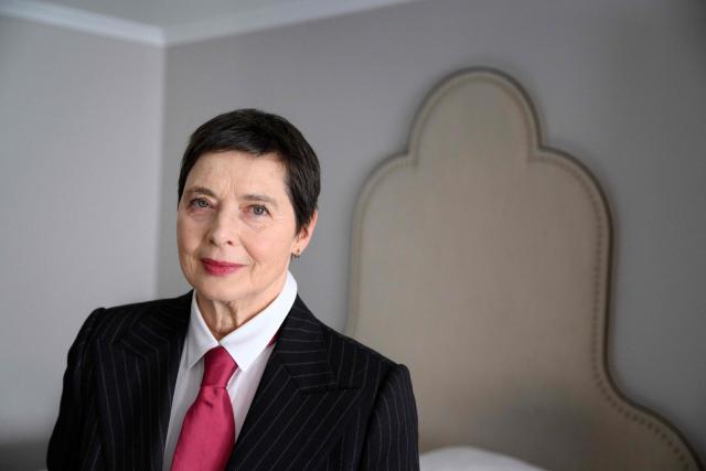 Italian-American actress and model Isabella Rossellini poses for a photo on November 14, 2025 in Stockholm, Sweden, where she is guest of honor at the Stockholm Film Festival. (Photo by Jessica GOW / TT News Agency / AFP) / Sweden OUT