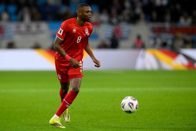 Luxembourg's midfielder #08 Christopher Martins Pereira runs with the ball during the 2026 World Cup qualifiers Europe zone group A football match between Luxembourg and Germany at the Luxembourg Stadium in Luxembourg on November 14, 2025. (Photo by JOHN THYS / AFP)