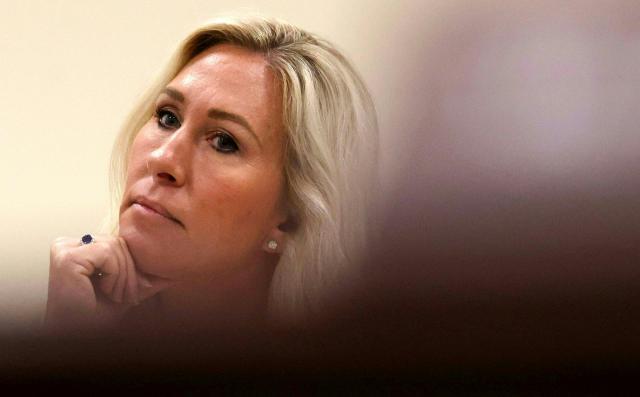 (FILES) Rep. Marjorie Taylor Greene (R-SC), Chair of the Subcommittee on Delivering On Government Efficiency (DOGE), listens during a “Oversight and Government Reform” hearing on Capitol Hill, in Washington, DC, on February 12, 2025. US President Donald Trump said on November 14, 2025 that he was pulling his endorsement for key ally Marjorie Taylor Greene after a string of disagreements, calling the hard-right lawmaker a "ranting lunatic." "I am withdrawing my support and Endorsement of 'Congresswoman' Marjorie Taylor Greene," Trump said on Truth Social. "All I see “Wacky” Marjorie do is COMPLAIN, COMPLAIN, COMPLAIN!" (Photo by Alex Wroblewski / AFP)