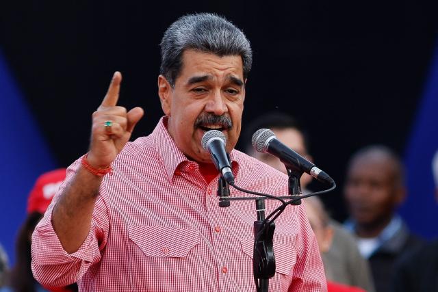 Venezuela's President Nicolas Maduro speaks during a demonstration for the swearing-in of Bolivarian committees in Caracas on November 15, 2025. (Photo by AFP)