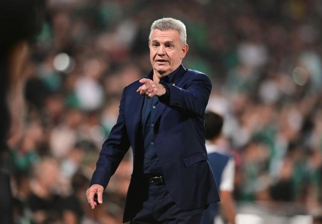Mexico's head coach Javier Aguirre gestures after the international friendly football match between Mexico and Uruguay at Corona stadium in Torreon, Coahuila State, Mexico on November 15, 2025. (Photo by ANDRES HERRERA / AFP)