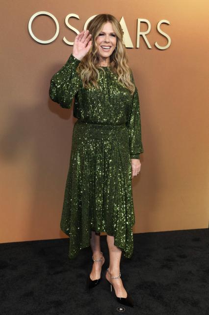 US actress singer Rita Wilson attends the 16th Governors Awards at the Ray Dolby Ballroom at Ovation Hollywood in Los Angeles on November 16, 2025. (Photo by VALERIE MACON / AFP)