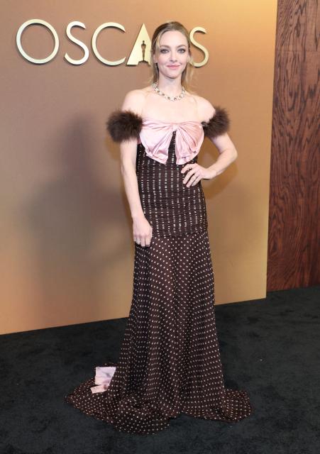 US actress Amanda Seyfried attends the 16th Governors Awards at the Ray Dolby Ballroom at Ovation Hollywood in Los Angeles on November 16, 2025. (Photo by VALERIE MACON / AFP)