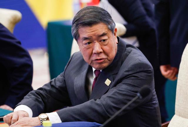 China’s Vice Premier He Lifeng attends a high-level meeting with German Vice Chancellor and Finance Minister Lars Klingbeil at the Diaoyutai State Guesthouse in Beijing on November 17, 2025. (Photo by Maxim Shemetov / POOL / AFP)