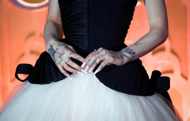 US singer-songwriter Ariana Grande attends the premiere of "Wicked: For Good" at Lincoln Center for the Performing Arts in New York on November 17, 2025. (Photo by kena betancur / AFP)