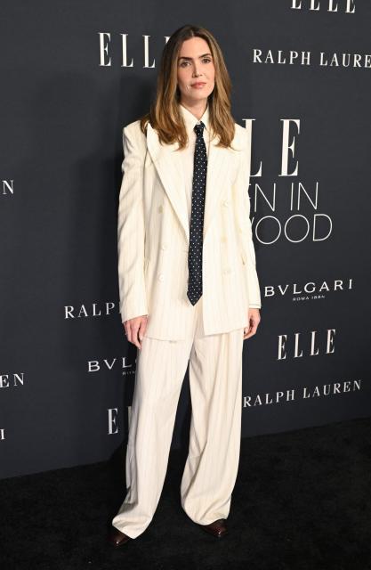 US actress Mandy Moore attends Elle 2025 Women in Hollywood celebration at the Four Seasons hotel in Beverly Hills, California on November 17, 2025. (Photo by Lisa O'CONNOR / AFP)