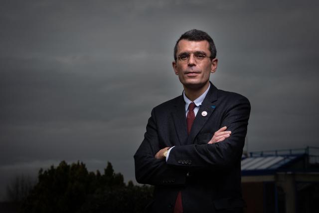 (FILES) French judge for children at the Bobigny's courthouse, Edouard Durand, poses during a photo session in Bobigny, east of Paris, on February 4, 2021. The Commission on Sexual Violence Against Children ("Commission Independante sur l'Inceste et les Violences Sexuelles faites aux Enfants" CIIVISE) has raised awareness about this ‘mass crime,’ but two years after its recommendations, it is struggling to make concrete progress in the fight against child sexual abuse due to a lack of resources and political support. (Photo by Martin BUREAU / AFP)