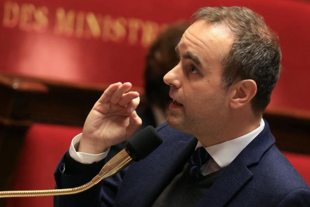France's Prime Minister Sebastien Lecornu speaks during a session of questions to the government at the French National Assembly in Paris, on November 18, 2025. (Photo by Alain JOCARD / AFP)