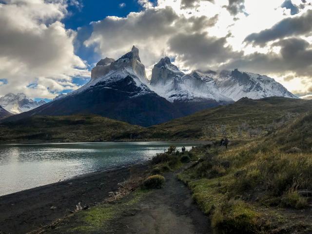 (FILES) View of Torres del Paine National Park in Magallanes southern region of Chile on April 16, 2019. Two Mexicans died and seven people went missing after a blizzard hit the Patagonian Torres del Paine nature reserve, Chile's most visited foreign tourist spot, authorities said on November 18, 2025. (Photo by Ana FERNANDEZ / AFP)