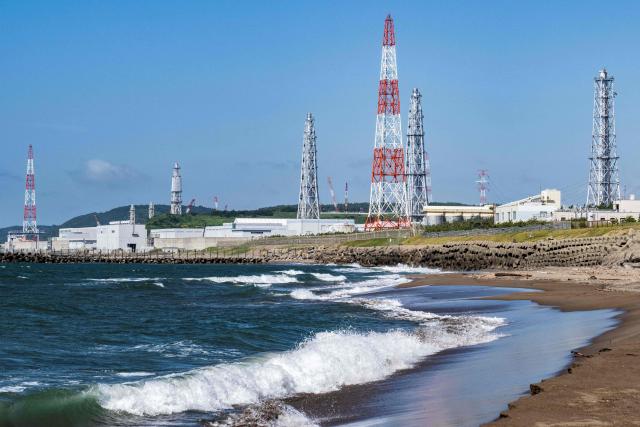 (FILES) This picture taken on August 5, 2024 shows the Kashiwazaki-Kariwa nuclear power station in Kashiwazaki, in Japan's Niigata prefecture. (Photo by Yuichi YAMAZAKI / AFP)